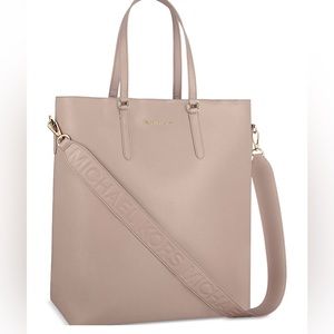 Michael Kors Blush Pink Leather Tote Shoulder Bag